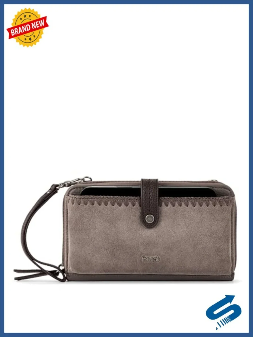 Leather Smartphone Crossbody Purse with Adjustable Strap